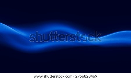 Audio blue waveform digital background. Abstract music waves equalizer. Futuristic sound wave visualization. AI synthetic voice technology. Tune print. Distorted frequencies. 3D Illustration