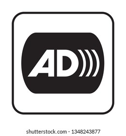 Audio Description Symbol Icon Illustration