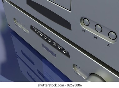 Audio system system on a mirrored background