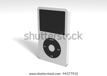 Audio system on a white background