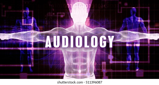 Audiology As A Digital Technology Medical Concept Art 3d Illustration Render