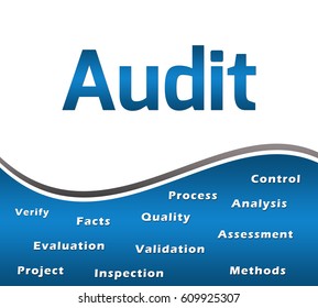 Audit Blue With Keywords Square 