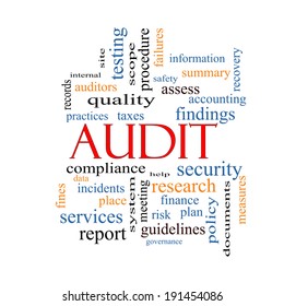 Audit Word Cloud Concept Great Terms Stock Illustration 191454086 ...