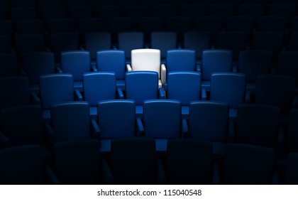 Auditorium With One Reserved Seat