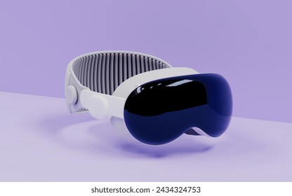 Augmented Reality Virtual Reality Headset 3d Illustration