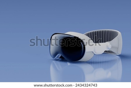 Augmented Reality Virtual Reality Headset 3d Illustration