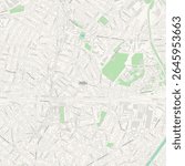 Aulnay-sous-Bois, Seine-Saint-Denis, France high-resolution urban city map, Includes detailed streets, parks, rivers, and urban layout. Perfect for print, web, and city planning projects.