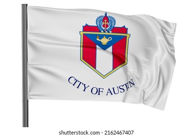 Austin City Us Flag Waving Wind Stock Illustration 2162467407 ...