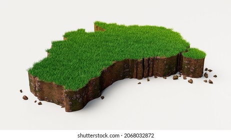 Australia country Grass and ground texture map 3d illustration  - Powered by Shutterstock