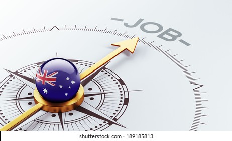 Australia High Resolution Job Concept