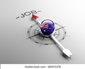 Australia High Resolution Job Concept