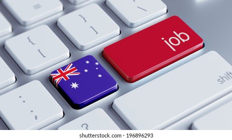 Australia High Resolution Job Concept