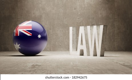 Australia High Resolution Law Concept