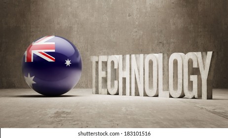 Australia High Resolution Technology Concept