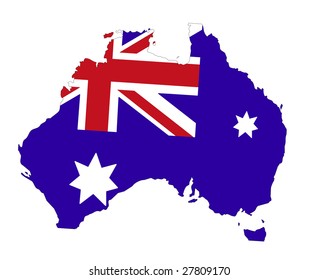 Australia Map Stock Illustration 27809170 | Shutterstock