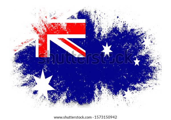 Australia National Flag Texture Template Design Stock Illustration ...