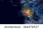 Australian Map Space View (Elements of this image furnished by NASA)