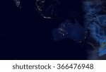 Australian Map Space View (Elements of this image furnished by NASA)