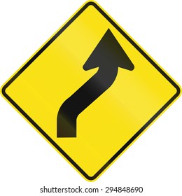 Australian Road Warning Sign - Reverse Curve