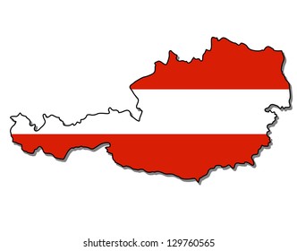 7,687 Austria map flag Images, Stock Photos & Vectors | Shutterstock