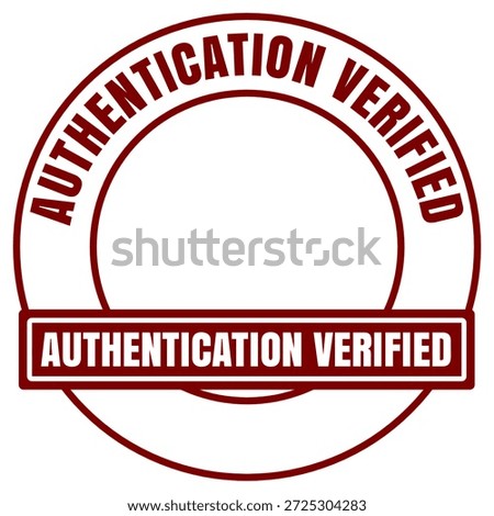 Authentication Verified Stamp for Verified Identity and Security Confirmation