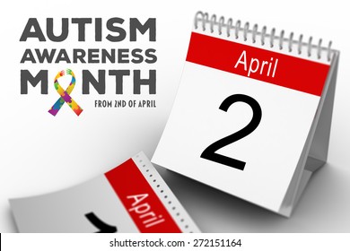 Autism Awareness Month Against April Calendar