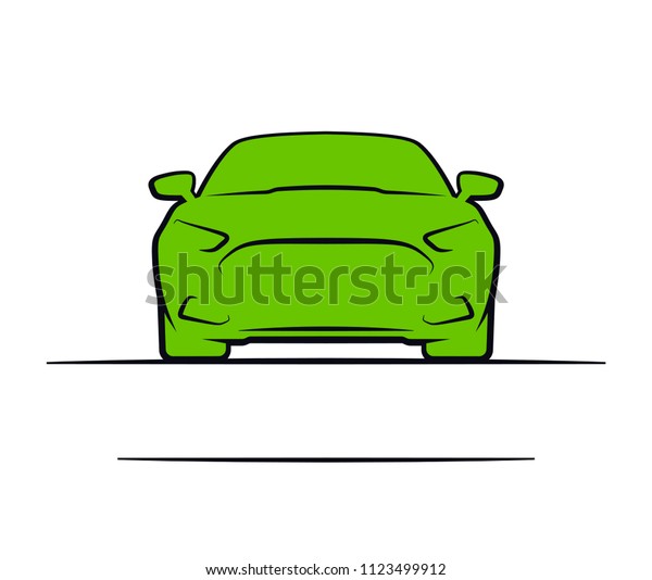 Auto car badge. Vehicle auto prototype icon. Emblem
of the auto machine engine for your business. Logo of a motor car
for an auto enterprise. Sign a automobile front view with your
text