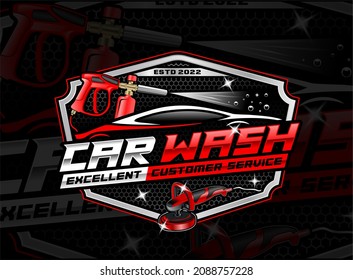 Auto Detailing Car Wash Logo. Automotive Logo