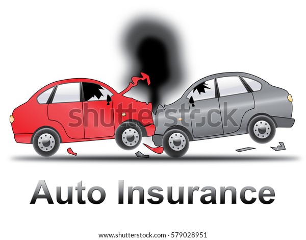 Auto\
Insurance Crash Shows Car Policy 3d\
Illustration