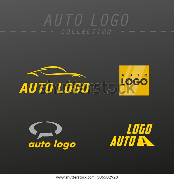 Auto logo design collection. Auto company\
insignia template. Auto service\
logo.