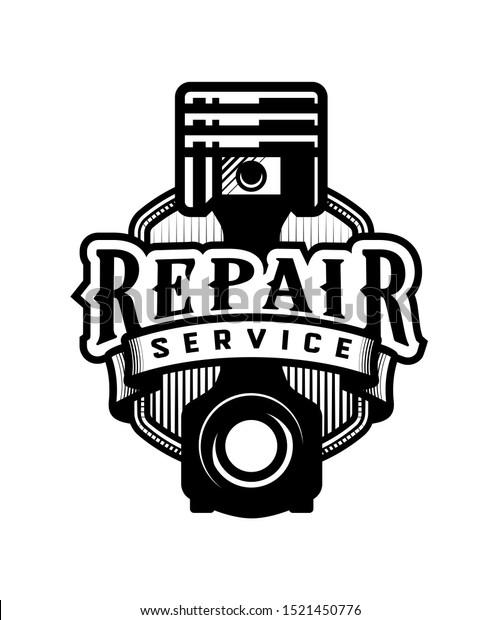 Auto repair service, car\
logo emblem