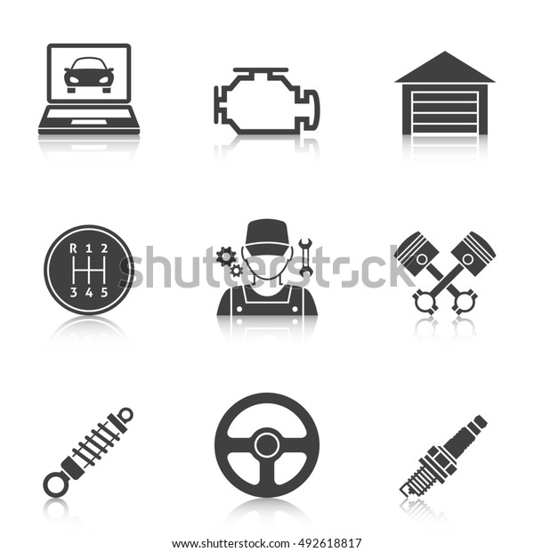 Auto\
Service Icons vol 2. Car repair service\
icons