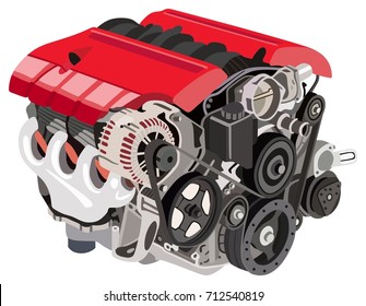 Automotive Cooling System Infographic Diagram Showing Stock Vector Automotive Cooling System Infographic Diagram Showing Stock Vector