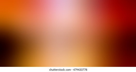 Autumn Abstract Blur Background. Bright Red, Yellow, Smoky Texture.