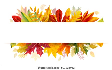 Autumn banner. Raster version.