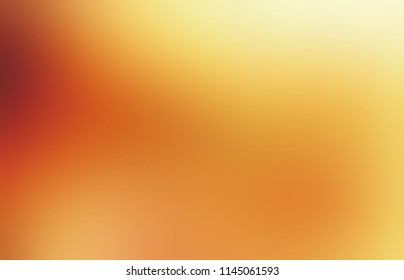 Autumn Defocused Illustration. Blurred Gold Background. Abstract Light Orange Yellow Texture. Ombre Pattern.