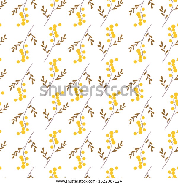 Autumn Flowers Pattern Perfect Wallpaper Gift Stock Illustration ...