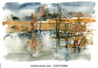 2,559 Creek watercolor Images, Stock Photos & Vectors | Shutterstock