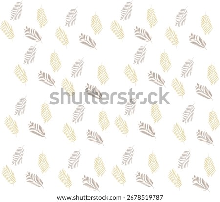 Autumn leaves  pattern. Fall leaf and berries nature icons  . Flourish nature autumn garden leaves ornamental texture