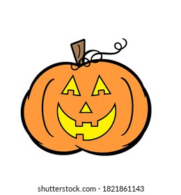 Awesome Illustration Pumpkin Hellowin Logo Esport Stock Vector (Royalty ...