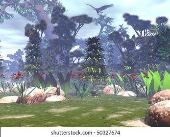 Avatar Movie Style Jungle Landscape