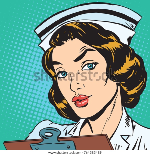 Nurse retro talking dirty glasses