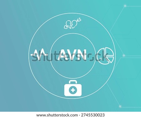 AVN acronym.AVN (Atrio Ventricular Node) conducts electrical impulses between atria and ventricles.