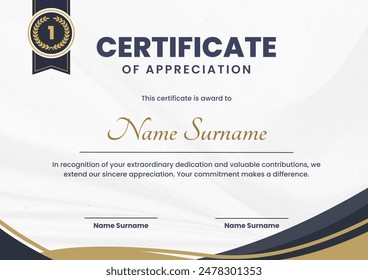 award certificate template design, Certificate of Appreciation template, Certificate of achievement, awards diploma. day 37 - Powered by Shutterstock