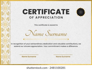 award certificate template design, Certificate of Appreciation template, Certificate of achievement, awards diploma. day 91 - Powered by Shutterstock