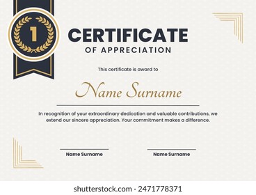 award certificate template design, with black and gold geometric design. day 17 - Powered by Shutterstock