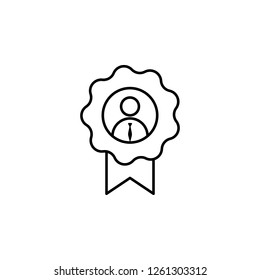 Award, employee, worker icon on white background. Can be used for web, logo, mobile app, UI, UX - Powered by Shutterstock