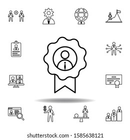 Award, employee, worker icon. Set of hr elements. Can be used for web, logo, mobile app, UI, UX - Powered by Shutterstock