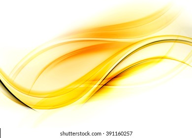 Awesome Abstract Yellow Wave Design