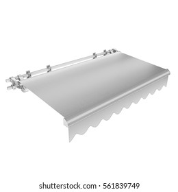 Awning, Canopy Gray Mockup. 3d Rendering